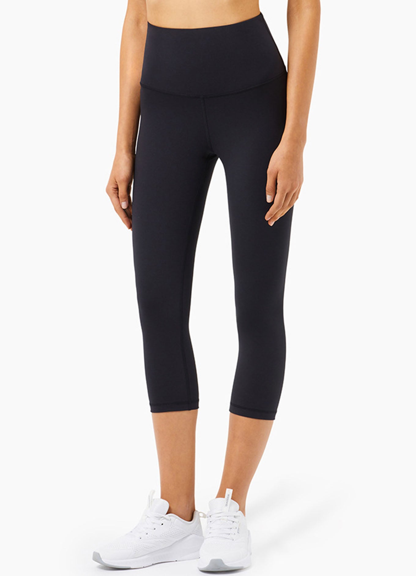 防翻边健身7分裤