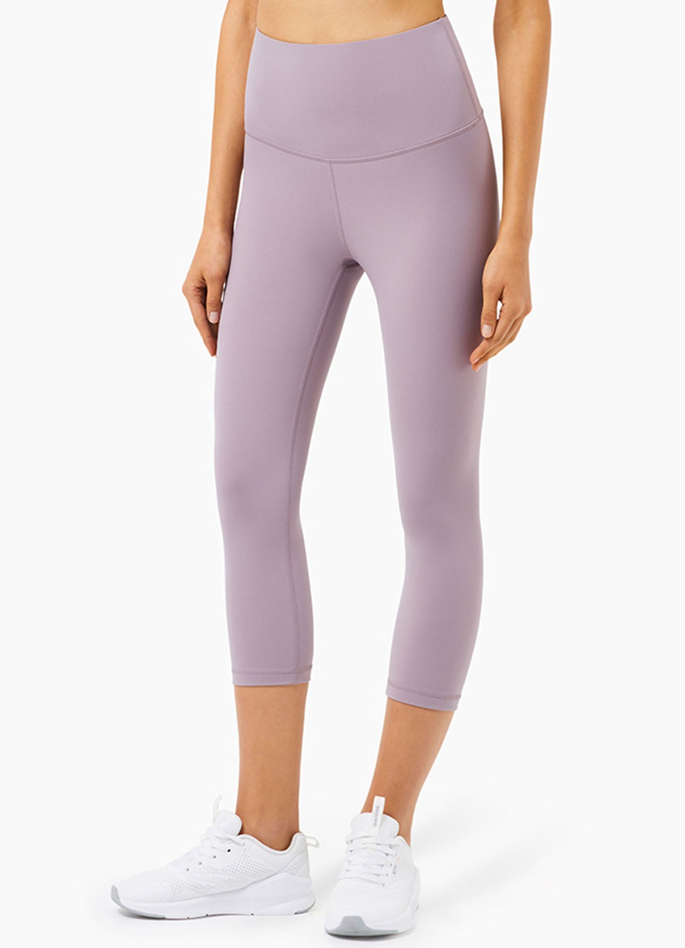 防翻边健身7分裤