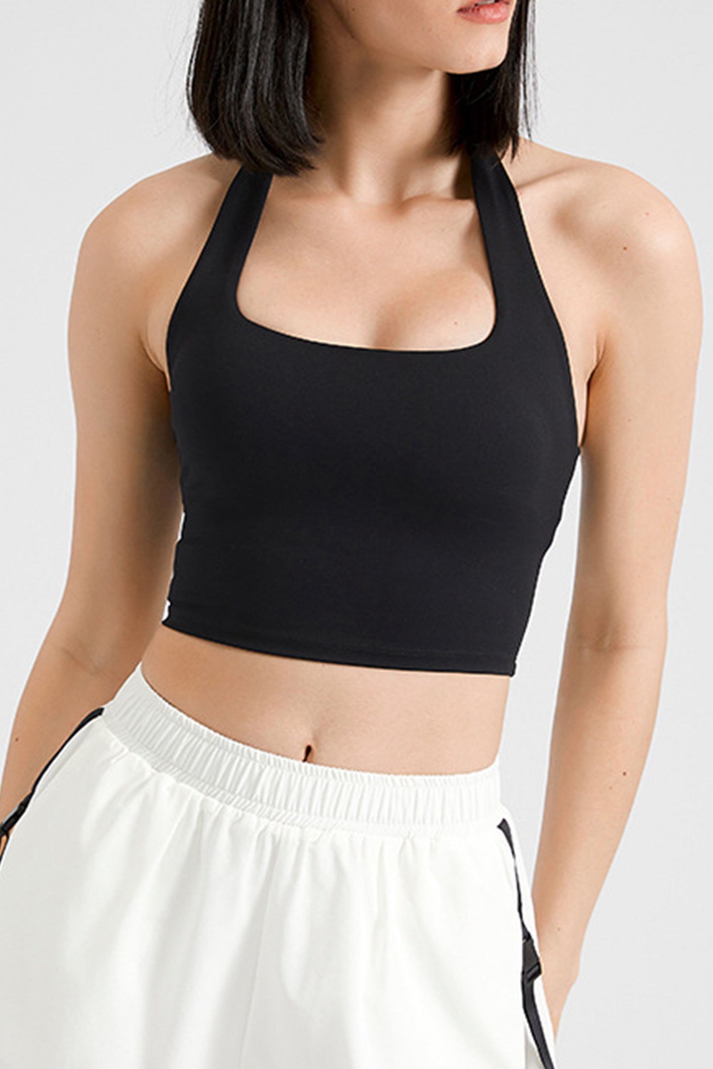 露背挂脖聚拢文胸