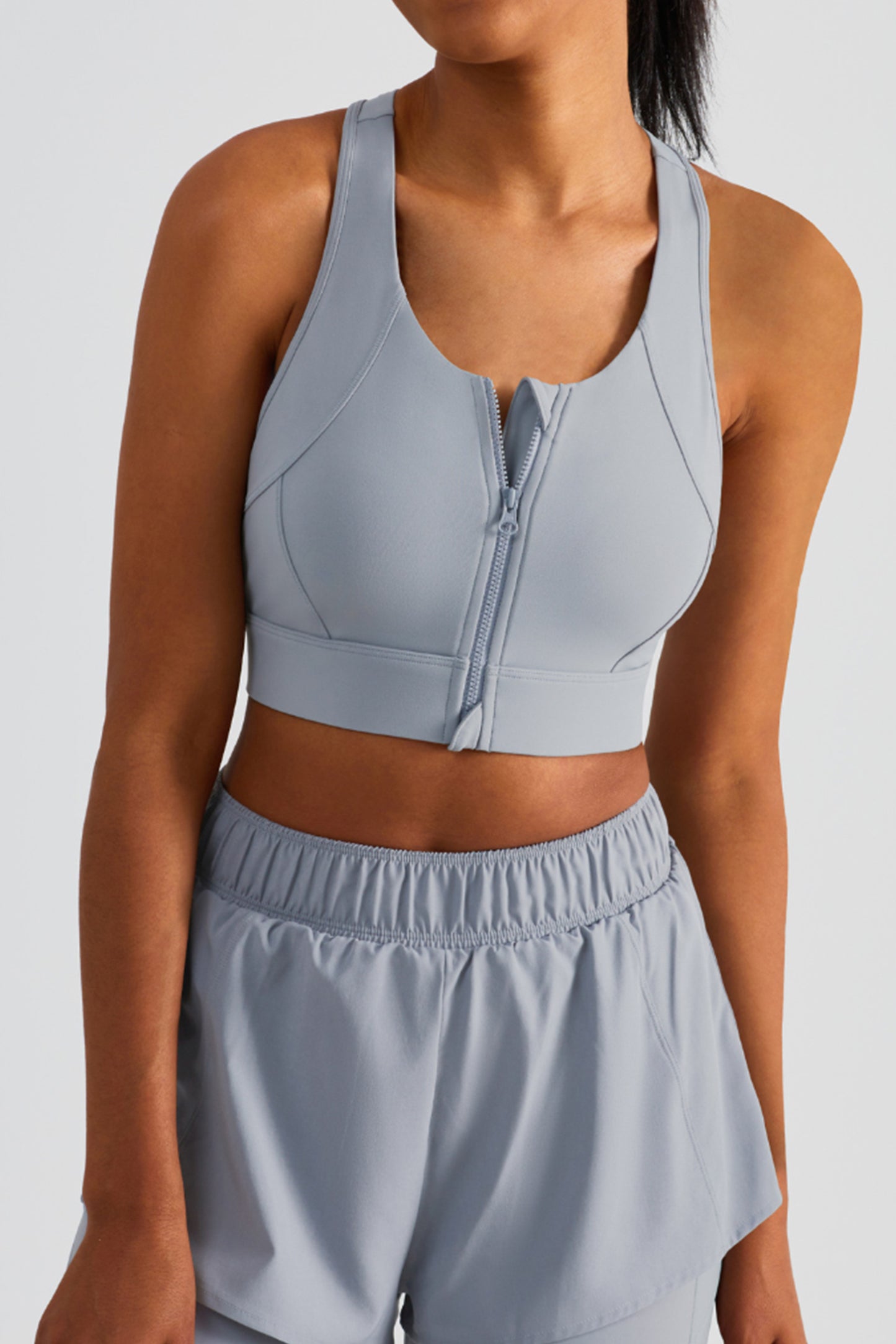 YKK防滑拉链瑜伽背心