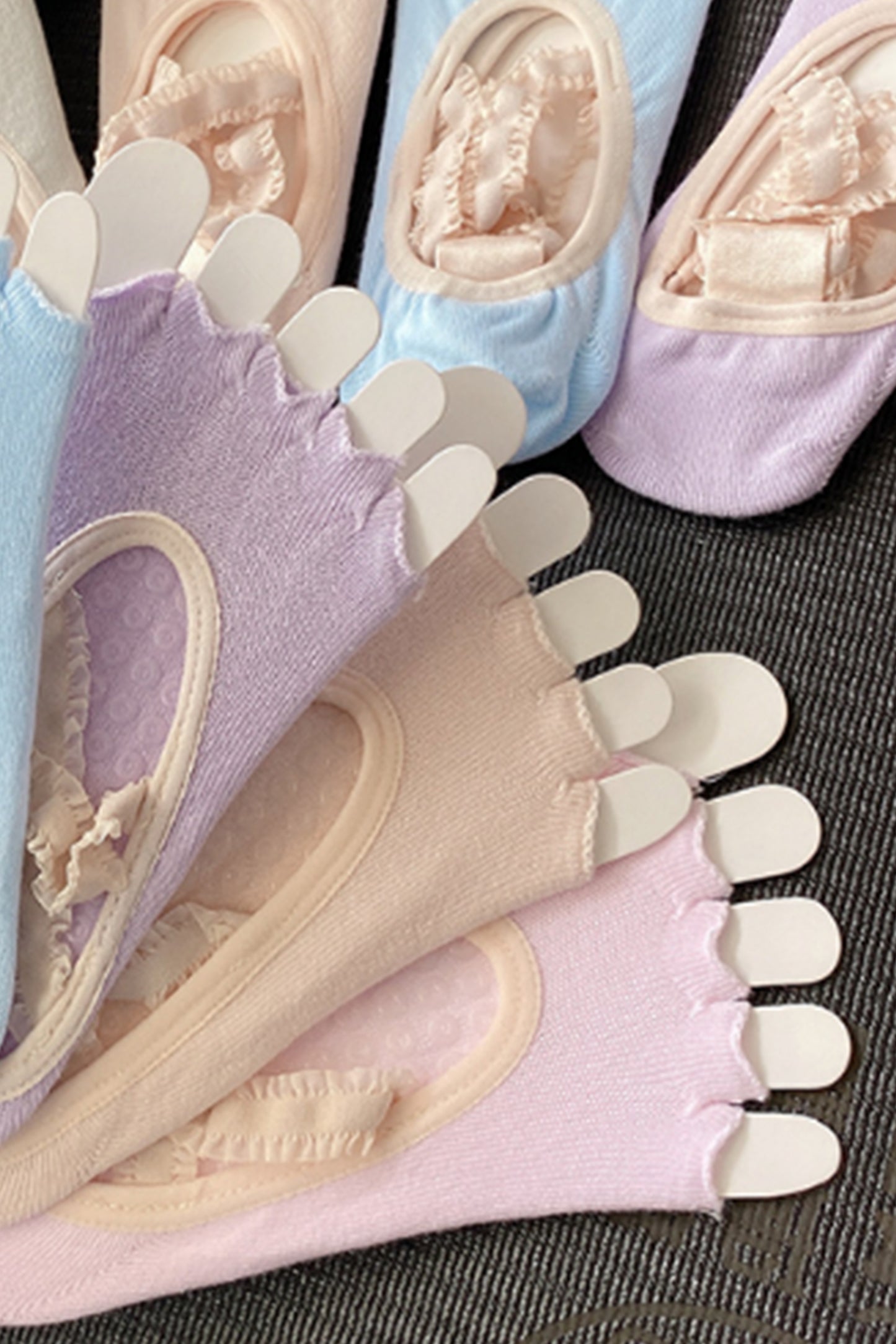 蕾丝交叉瑜伽袜