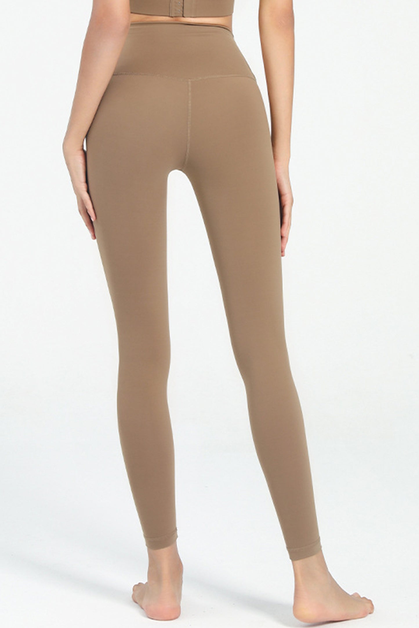 裸感莱卡高腰裤