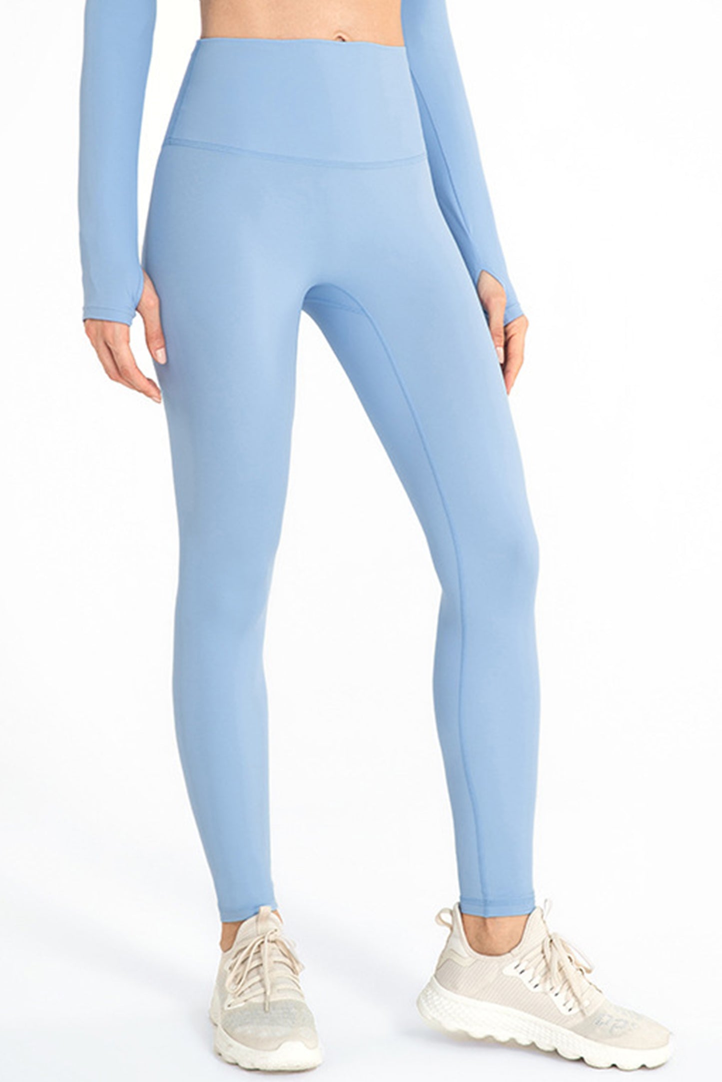 无痕裸感健身裤