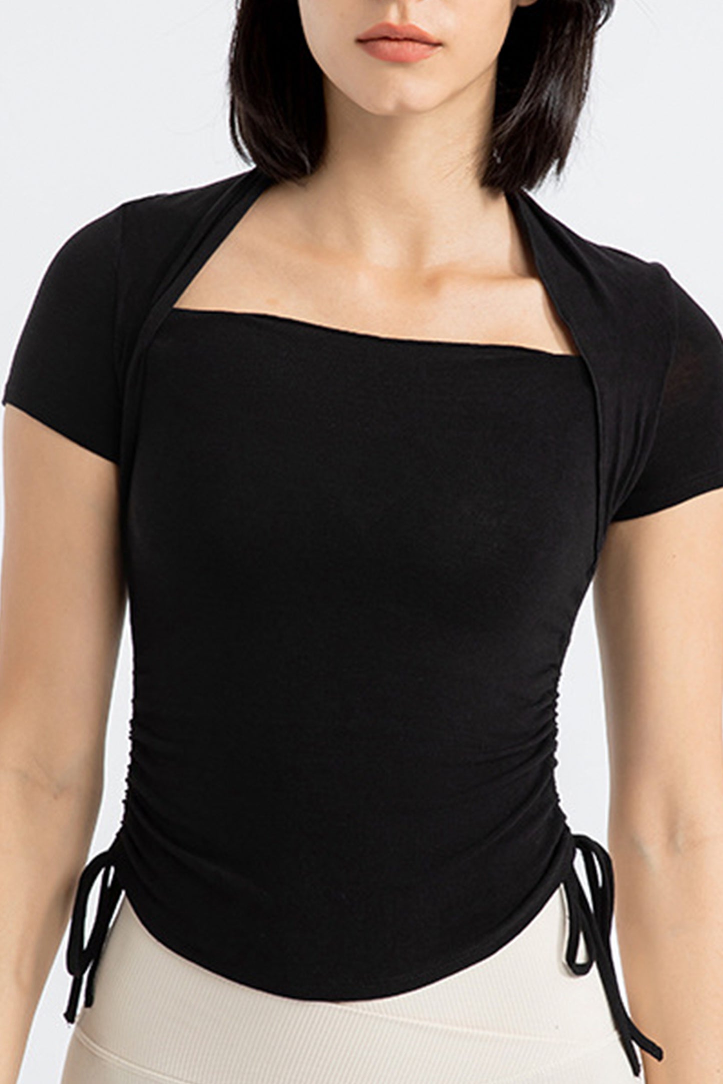 假两件披肩上衣