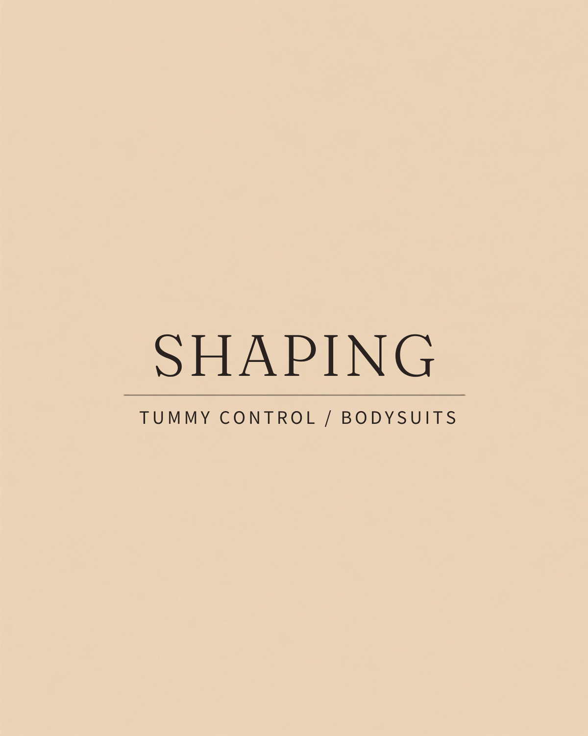 Shaping and tummy control placeholder cover