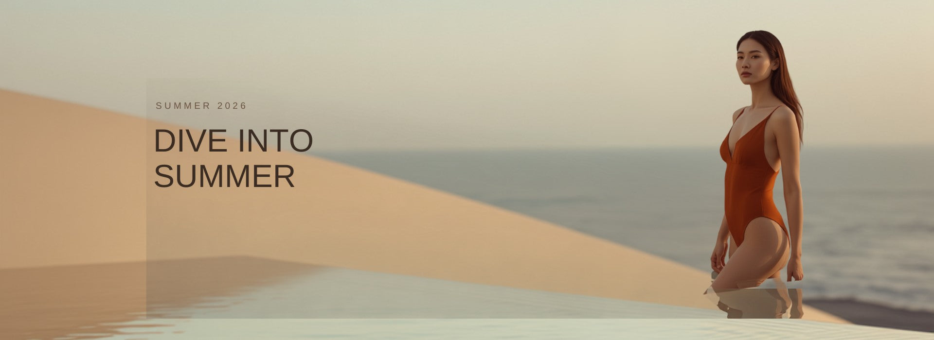 Swimwear hero banner - Dive Into Summer