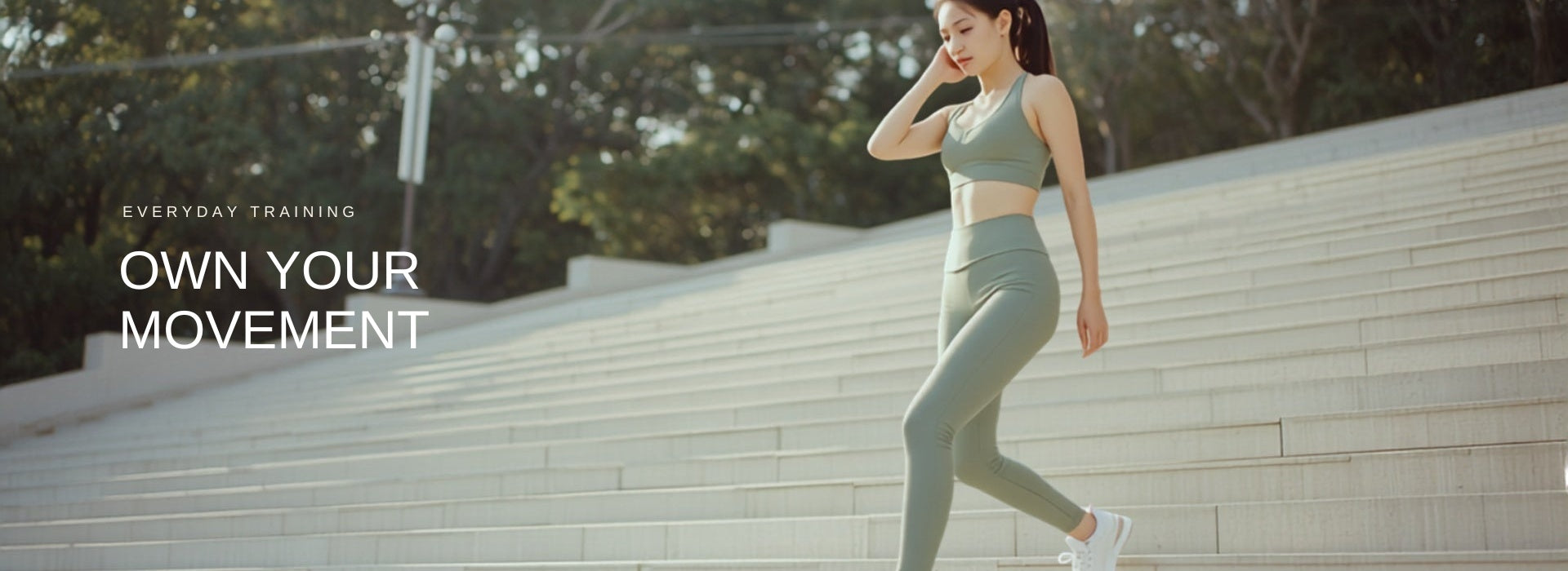 Own Your Movement activewear hero banner