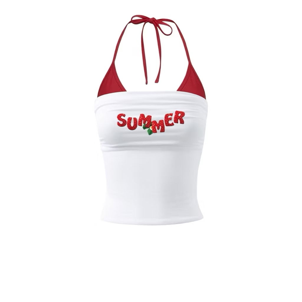 Summer抹胸度假衣
