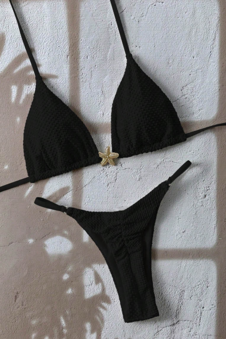 性感系带纯色bikini (Only Available Online)
