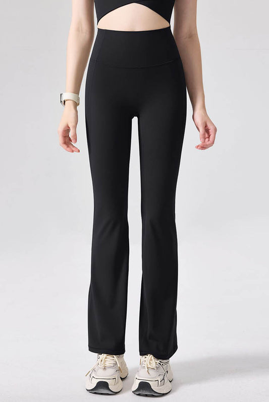 后口袋Y型提臀喇叭裤