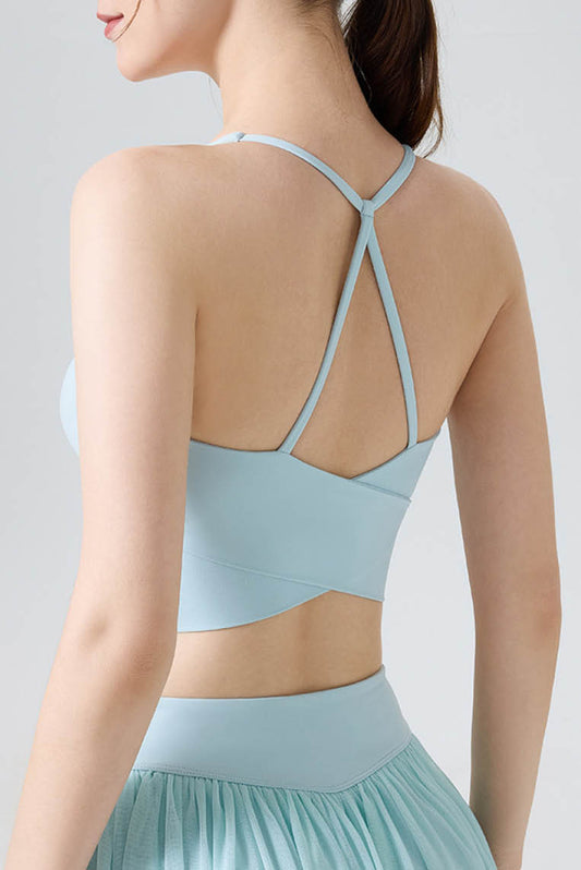 Butterfly Cross-Back High-Support Sports Bra