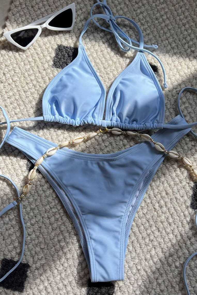 贝壳链条素色Bikini (only available online)