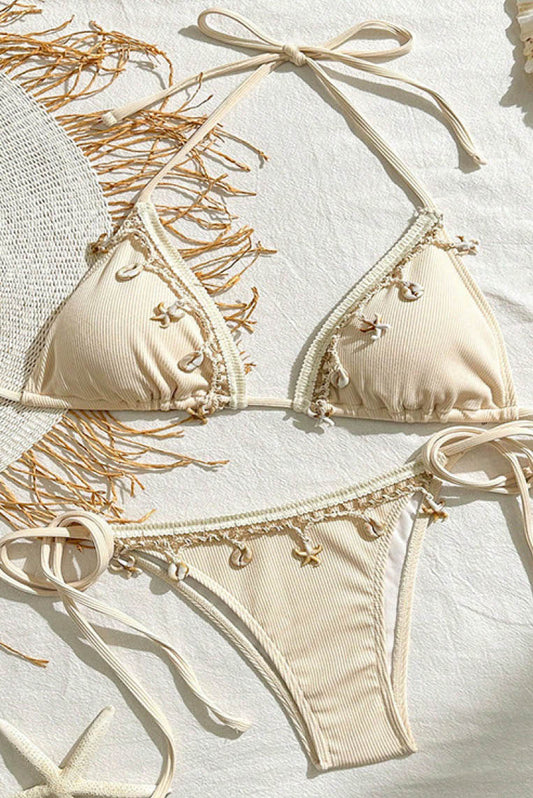 沙滩贝壳性感三点式 (only available online)