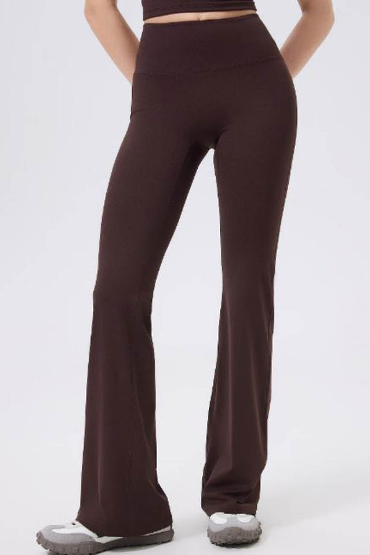 交叠V字腰封提臀长裤