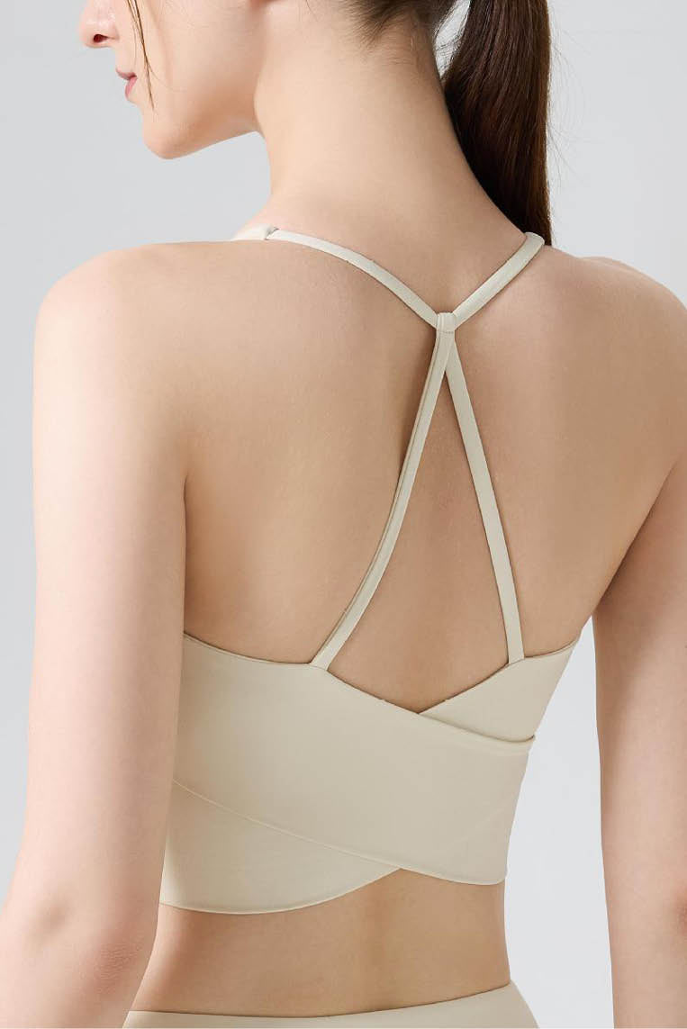 Butterfly Cross-Back High-Support Sports Bra