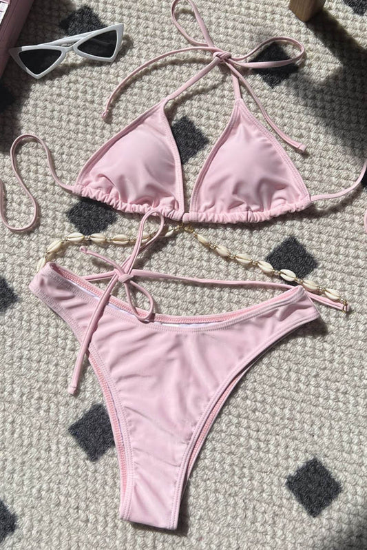 贝壳链条素色Bikini (only available online)