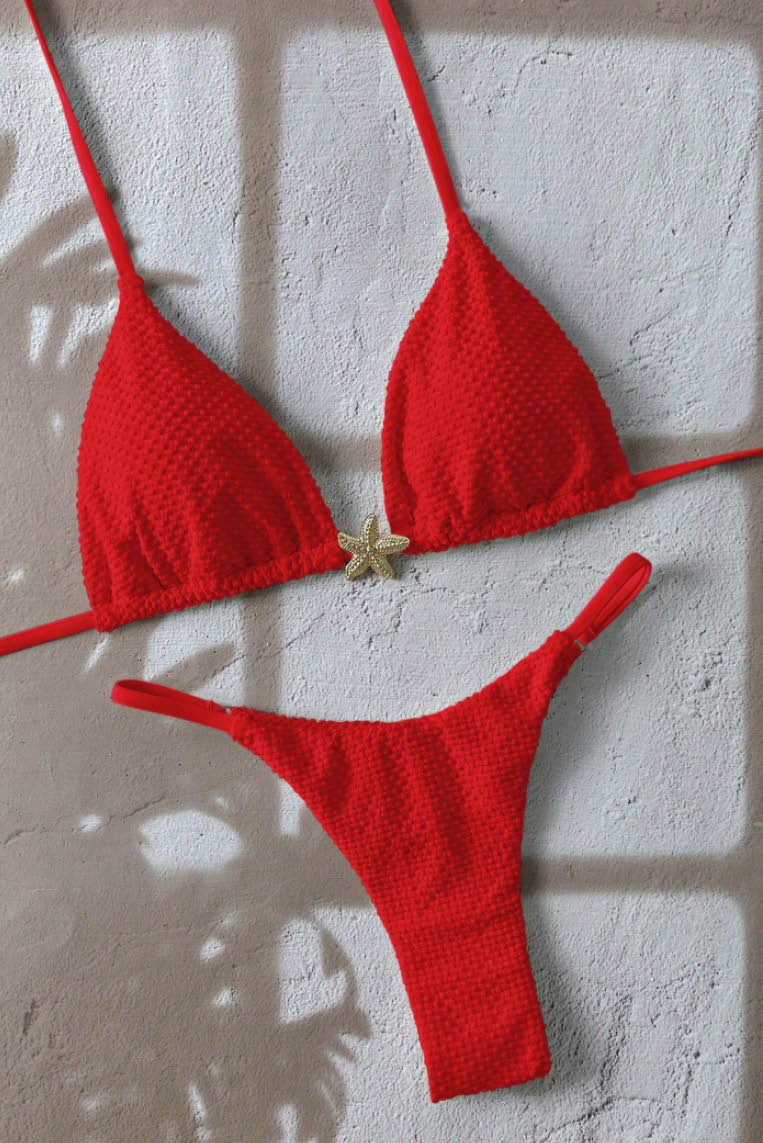 性感系带纯色bikini (Only Available Online)