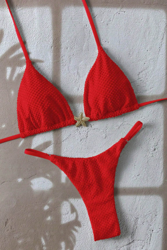 性感系带纯色bikini (Only Available Online)