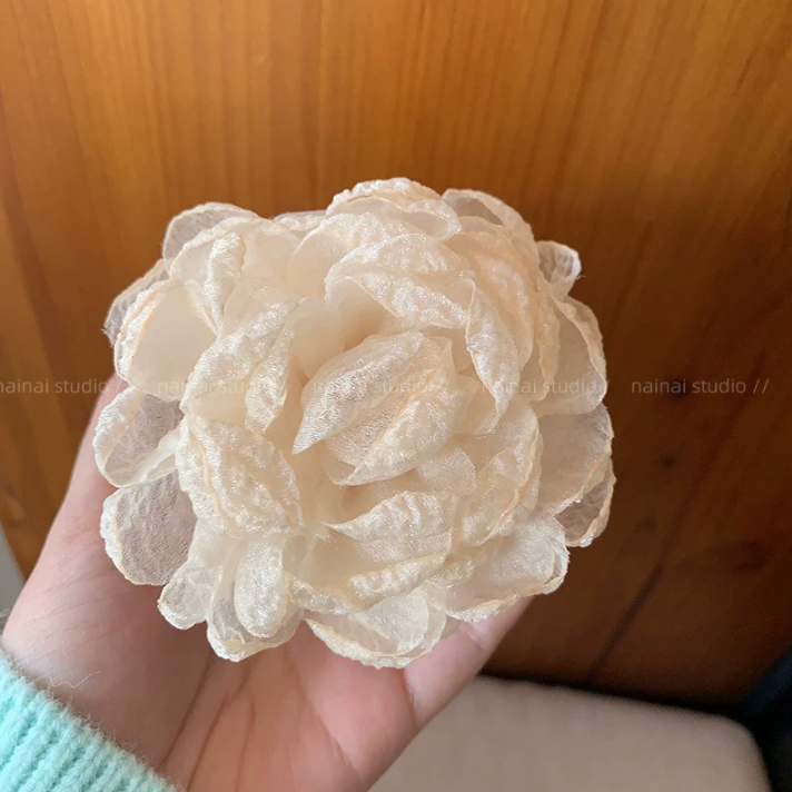 纱花抓夹花朵头饰