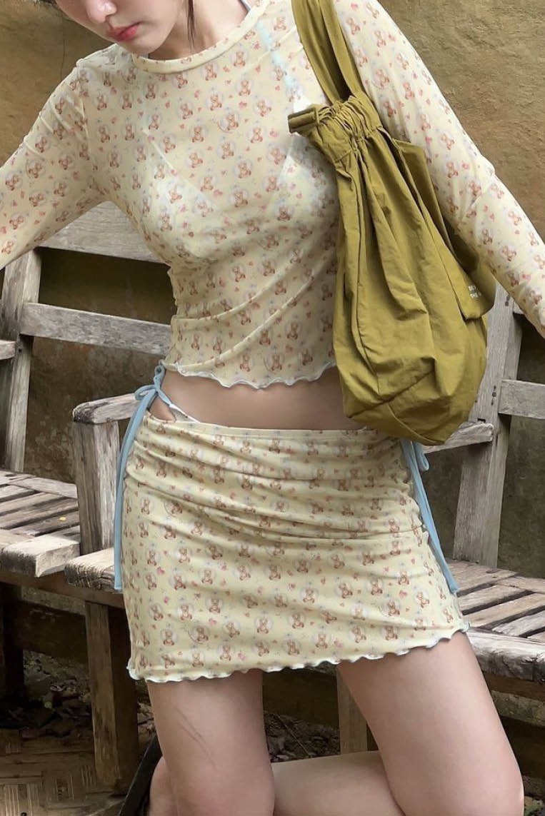 BearBear甜美风四件套比基尼 (only available online)