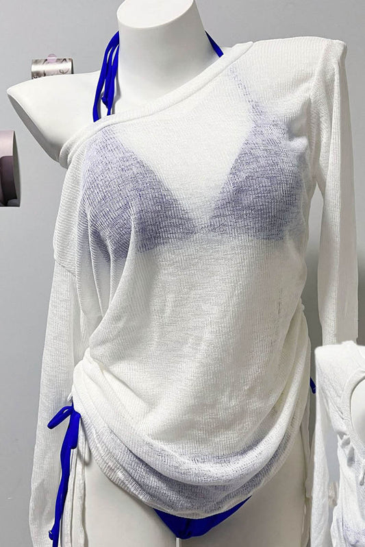 抽绳长衫绑带bikini (only available online)