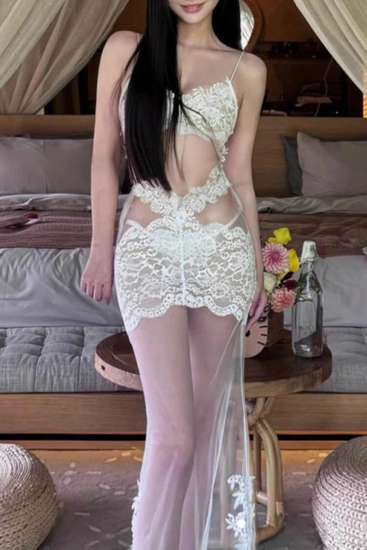 轻奢女神范LACE长裙比基尼 (only available online)