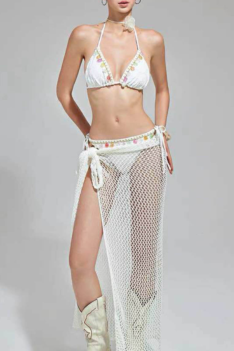 透彩贝壳性感比基尼三件装