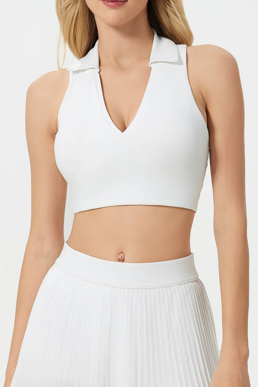 元气POLO翻领美背背心